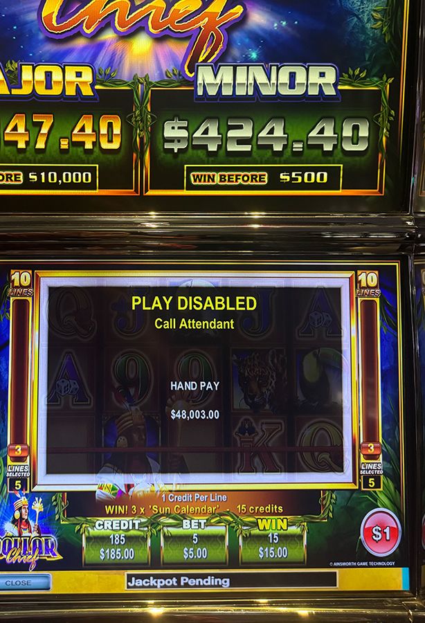 Jackpot Winners at Casino Del Sol
