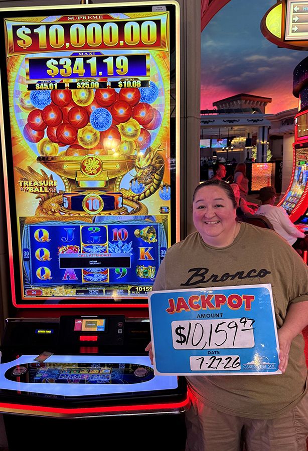 Jackpot winners at Casino Del Sol Resort